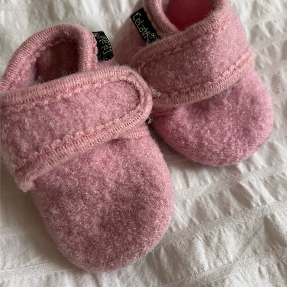 Cozy Pink Baby Booties